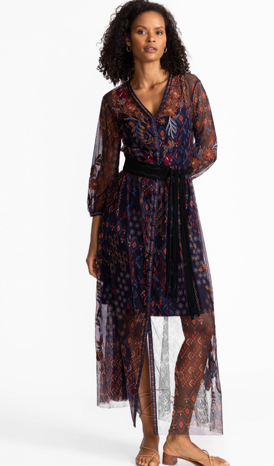 Theia Mesh Dress in Monika by Johnny Was