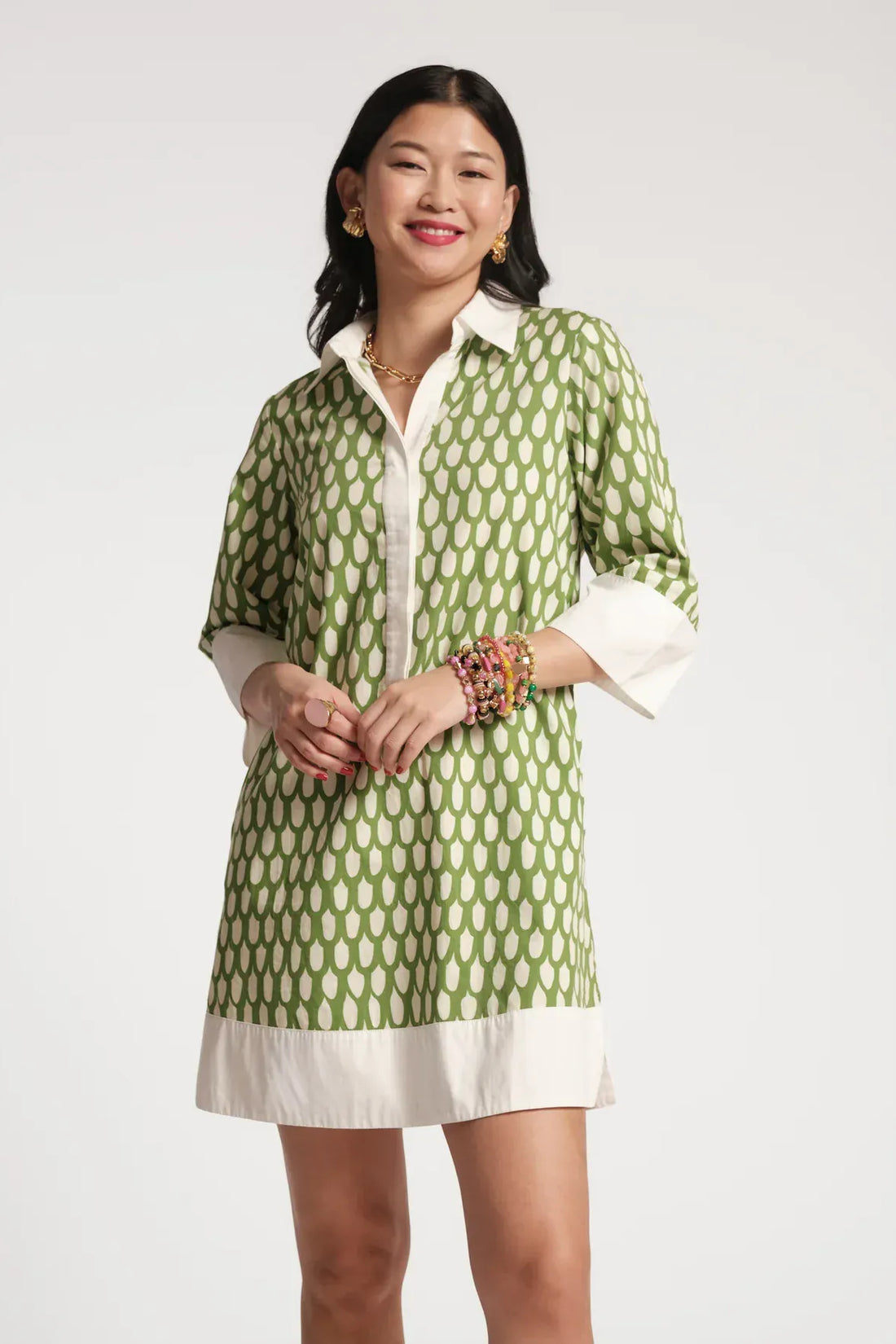 Tracey Mini Dress Loop Print by Frances Valentine