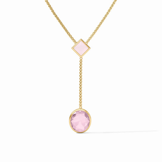 Jolie Lariat Necklace in Rose by Julie Vos