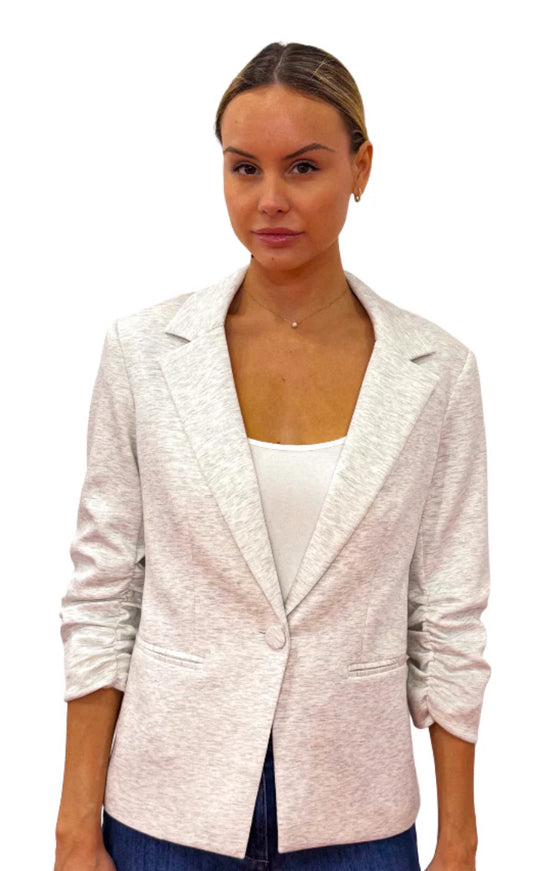 Serena Blazer in Heather Grey by Drew
