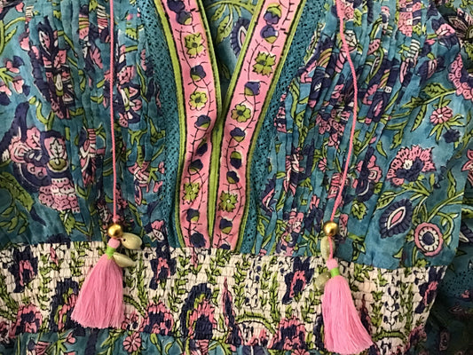 Raha Maxi in Mint Floral by SALROSA