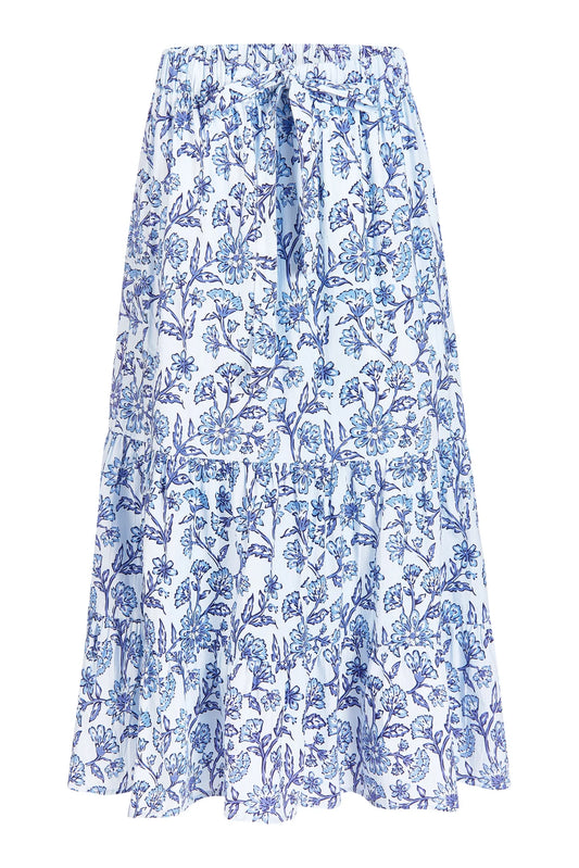 Market Skirt in Jacobean Floral by Livro