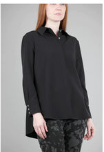 Load image into Gallery viewer, Back Pleated Shirt in Navy by Estelle and Finn (9402)
