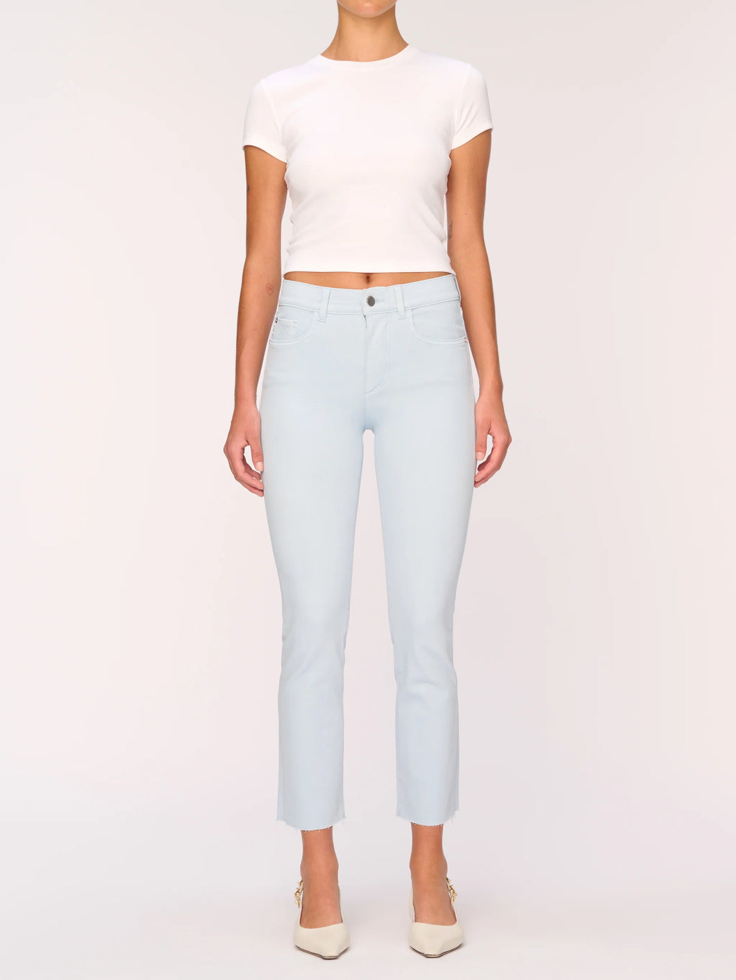 Mara Straight Instasculpt Jeans in Cerulean by DL1961
