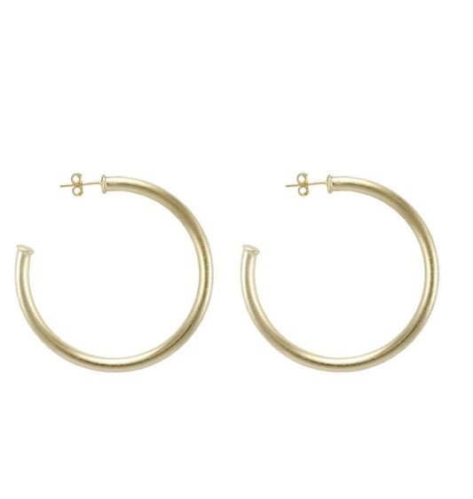 Everybody’s Favorite Hoop Petite in Brushed Gold