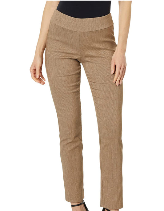 Pull On Ankle Pant in Taupe Ash by Krazy Larry P-507