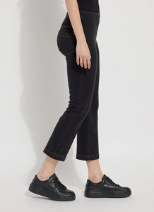 Ankle Denim Baby Bootcut 3190 in Black by Lysse