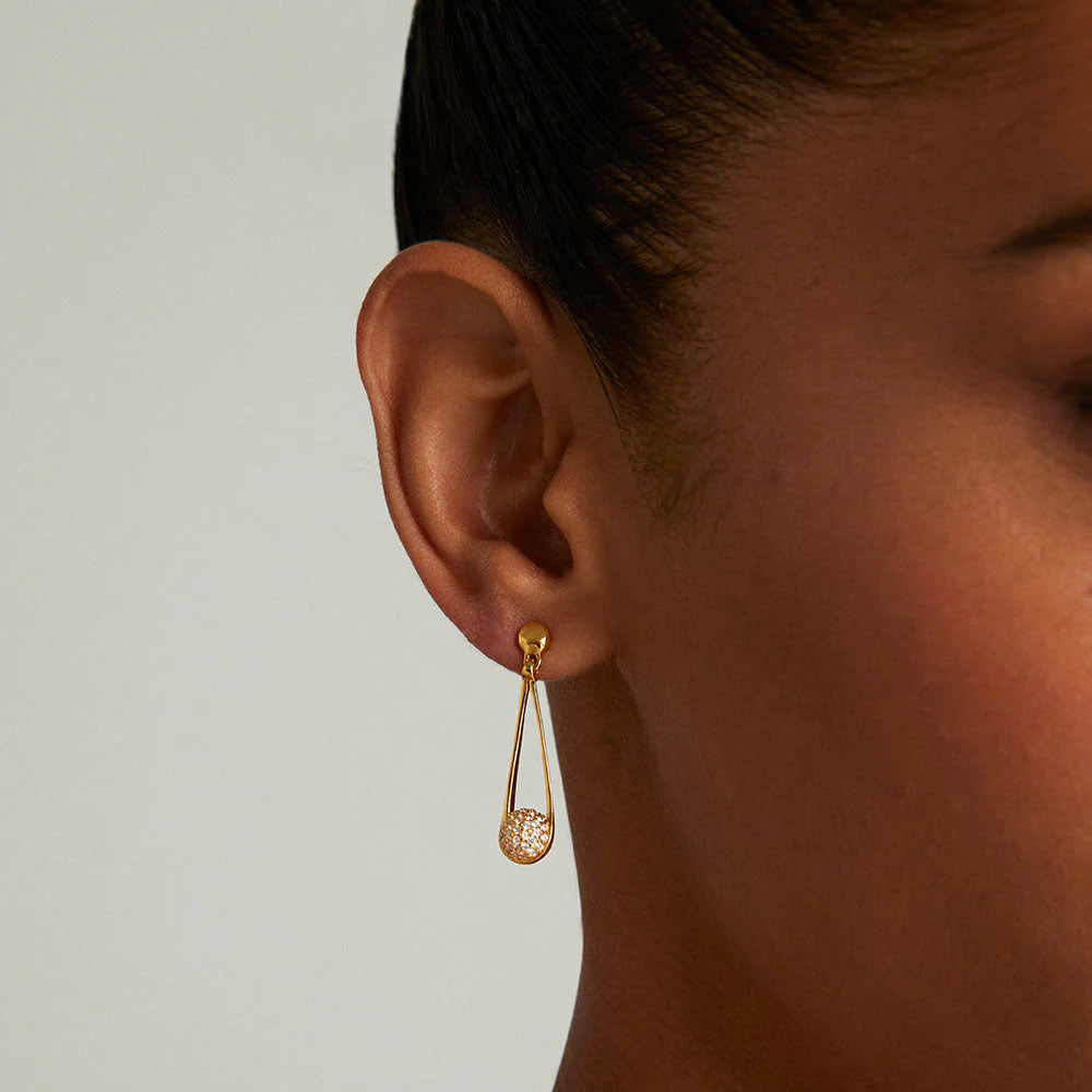 Signature Pave Mini Ipanema Earrings by Dean Davidson