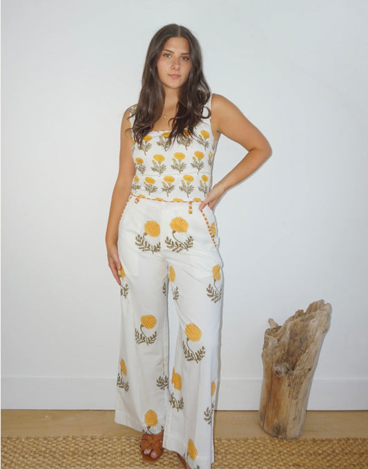 Edison Pant in Marigold by NIBI-MTK