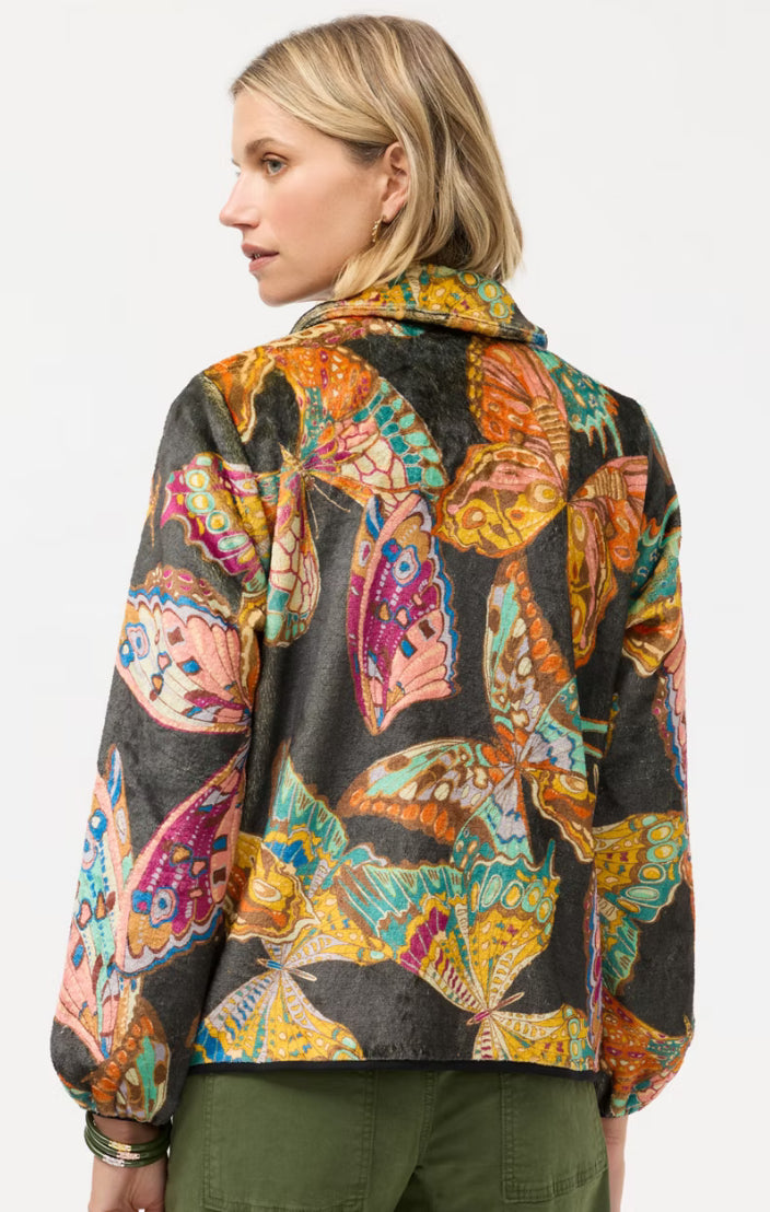 Esther Scarf Sherpa Jacket in Ofelia by Johnny Was