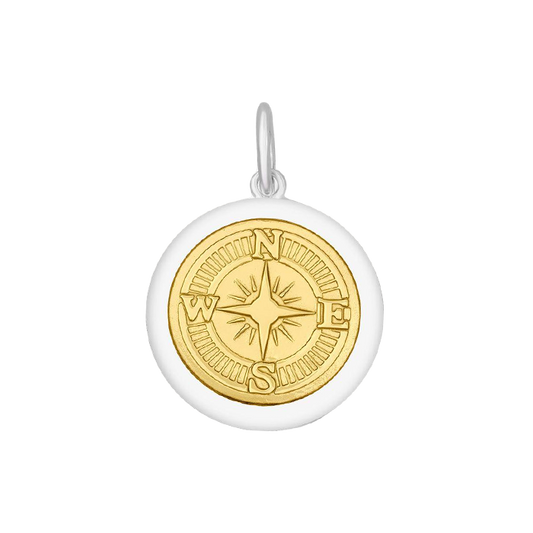 Medium Charm 27 mm Compass Gold Center by LOLA & Company