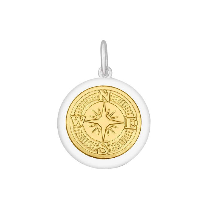 Medium Charm 27 mm Compass Gold Center by LOLA & Company