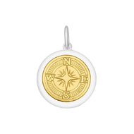 Medium Charm 27 mm Compass Gold Center by LOLA & Company