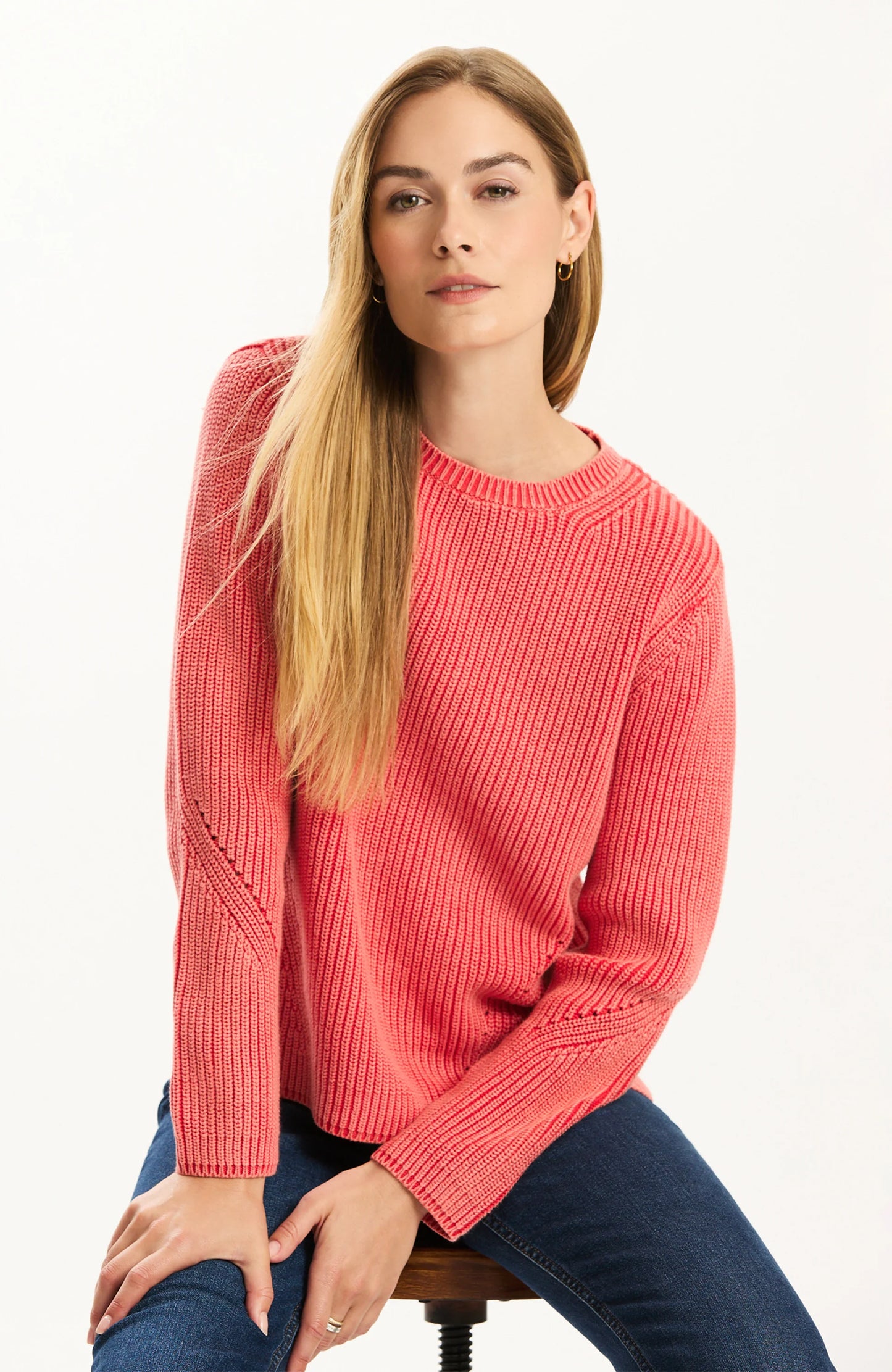 Mineral Wash Crew Neck Sweater in Aurora by Tyler Böe