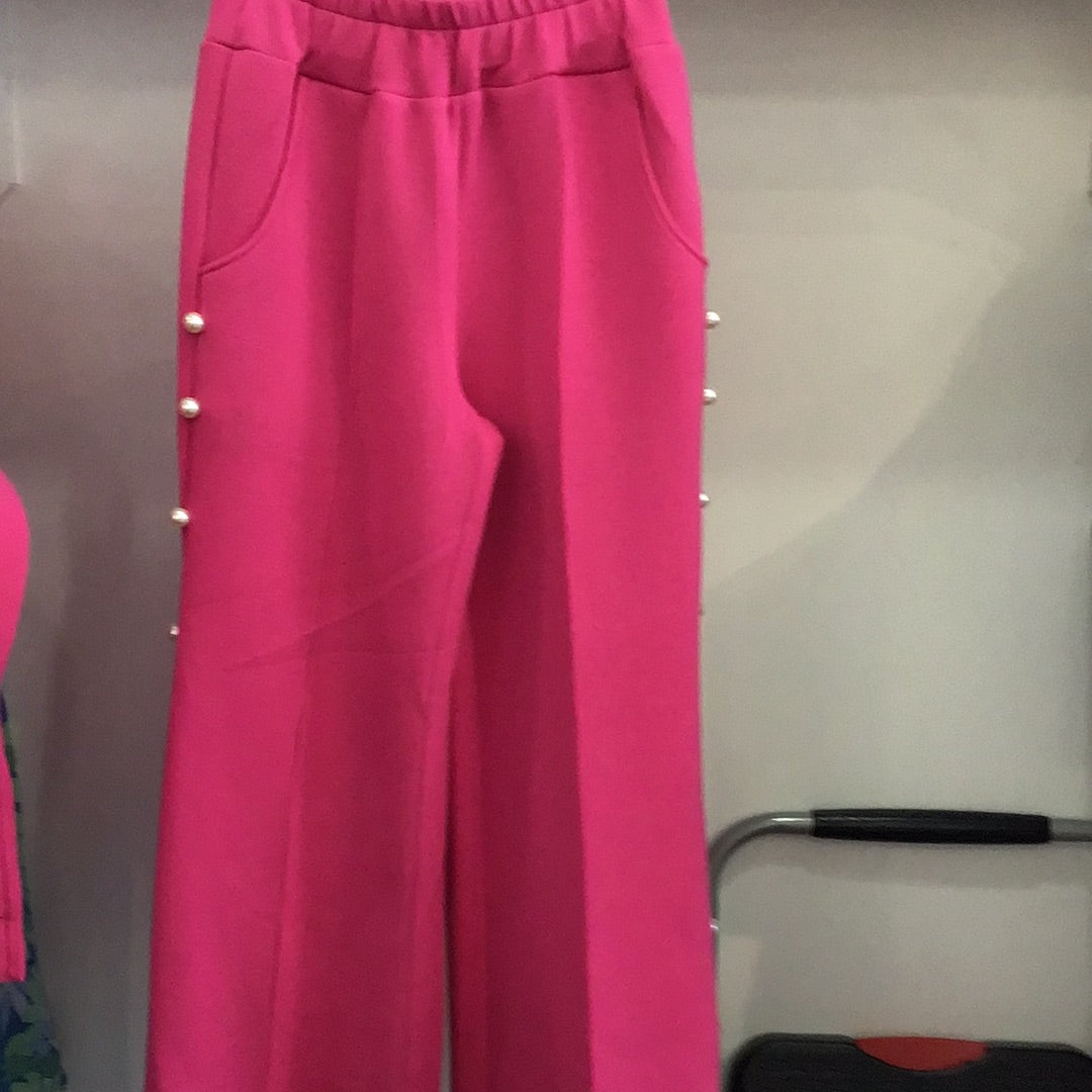 Farrah Pearl Pant in Fuchsia by Joh