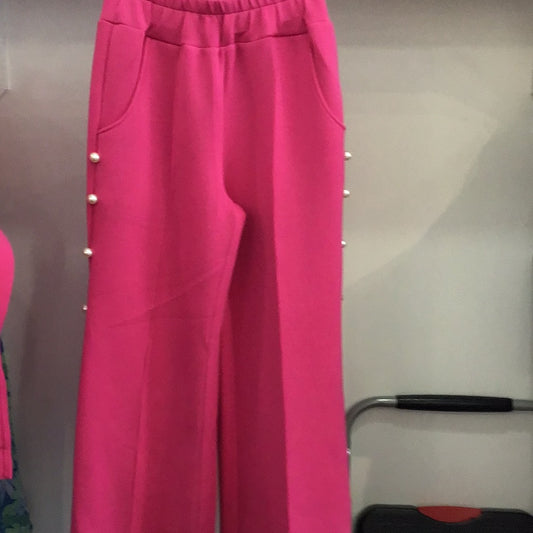 Farrah Pearl Pant in Fuchsia by Joh