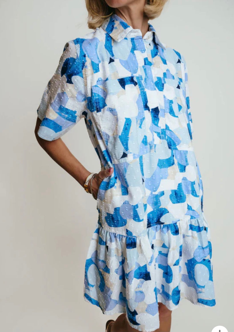 Lola Dress in Sea Pebble by LaRoque