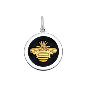 Medium 27mm Gold Queen Bee in Black by Lola & Co