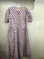Button Cuff Sleeve Maxi Dress - Alsace Peri