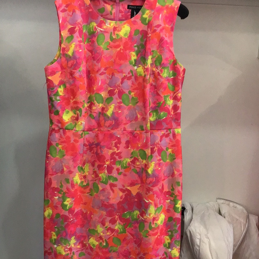 Hayden Dress in Pink Floral by Peace of Cloth