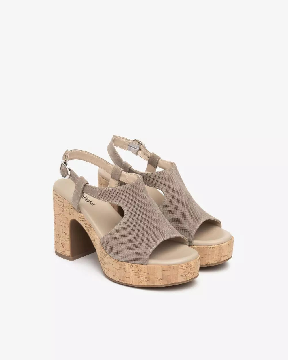 Suede Sandal in Beige by NeroGiardini