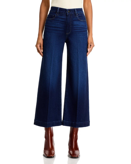 Anessa Ankle Wide Leg Jean in Starboard by Paige