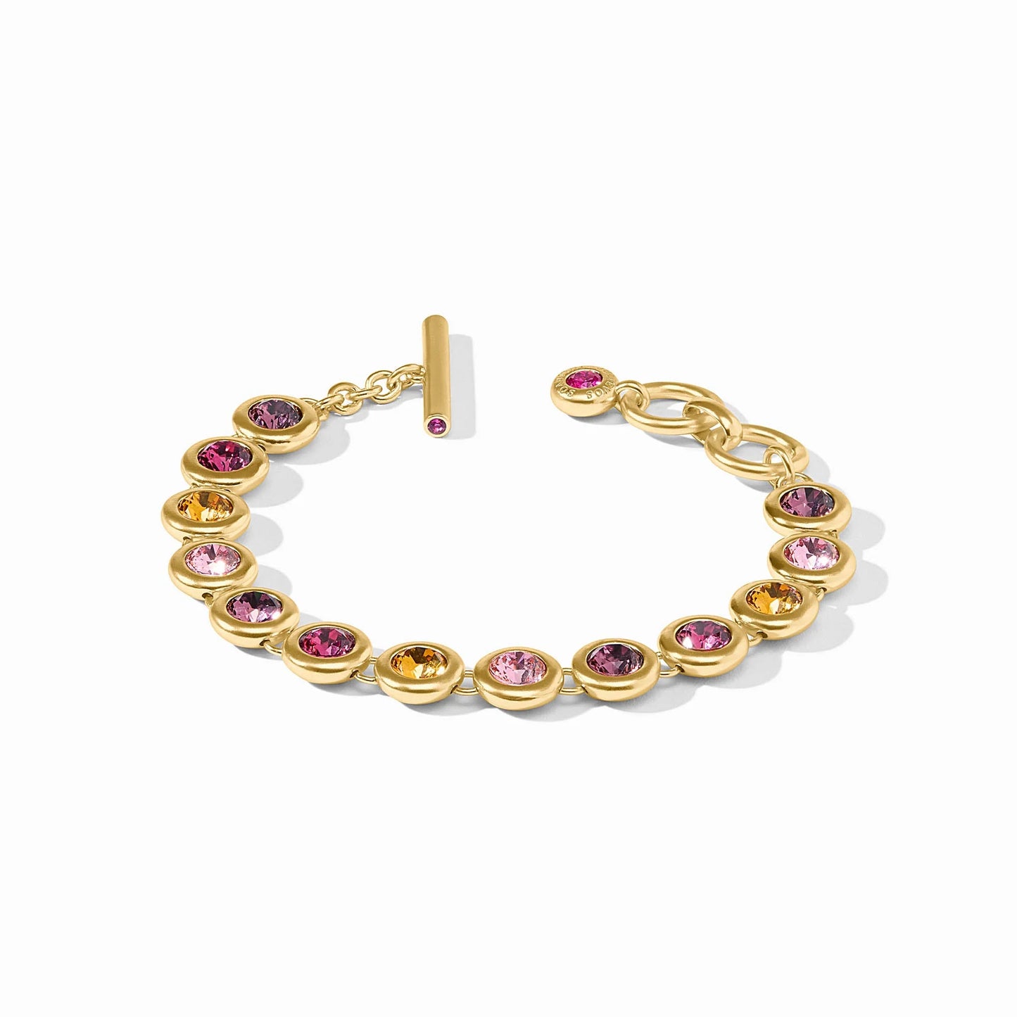 Rainbow Tennis Bracelet in Pink Dawn by Julie Vos