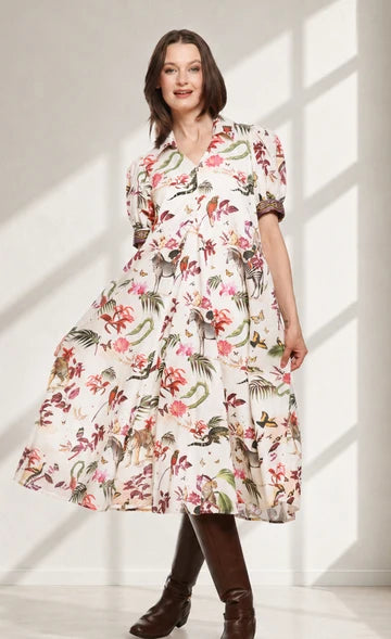 Violet Safari Dress by Dizzy Lizzie