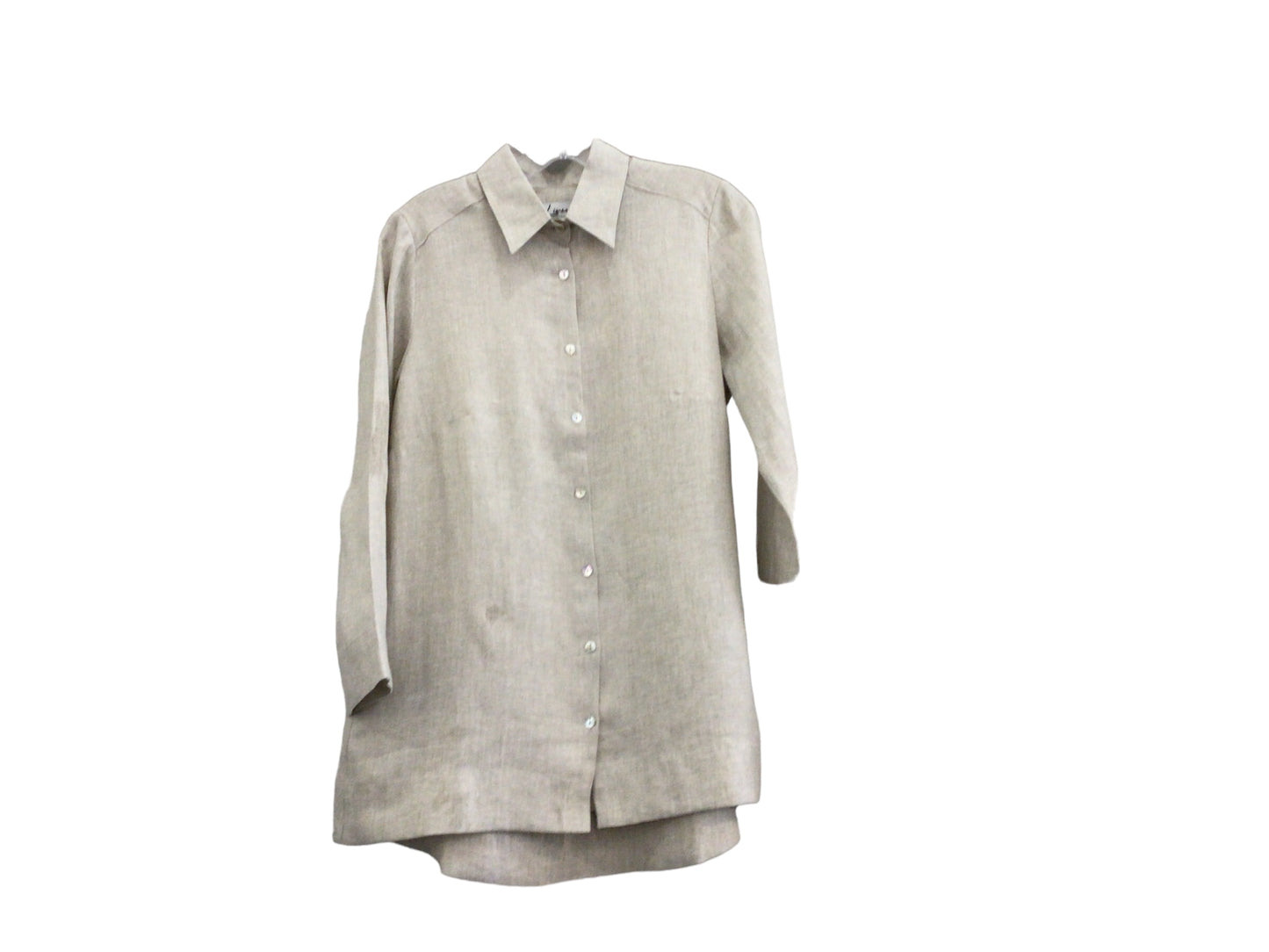 Women’s Button Down Shirt in Oatmeal by ILinen