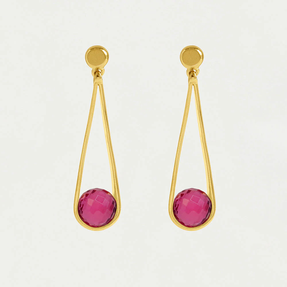 Mini Ipanema Earrings in Rock/rose by Dean Davidson