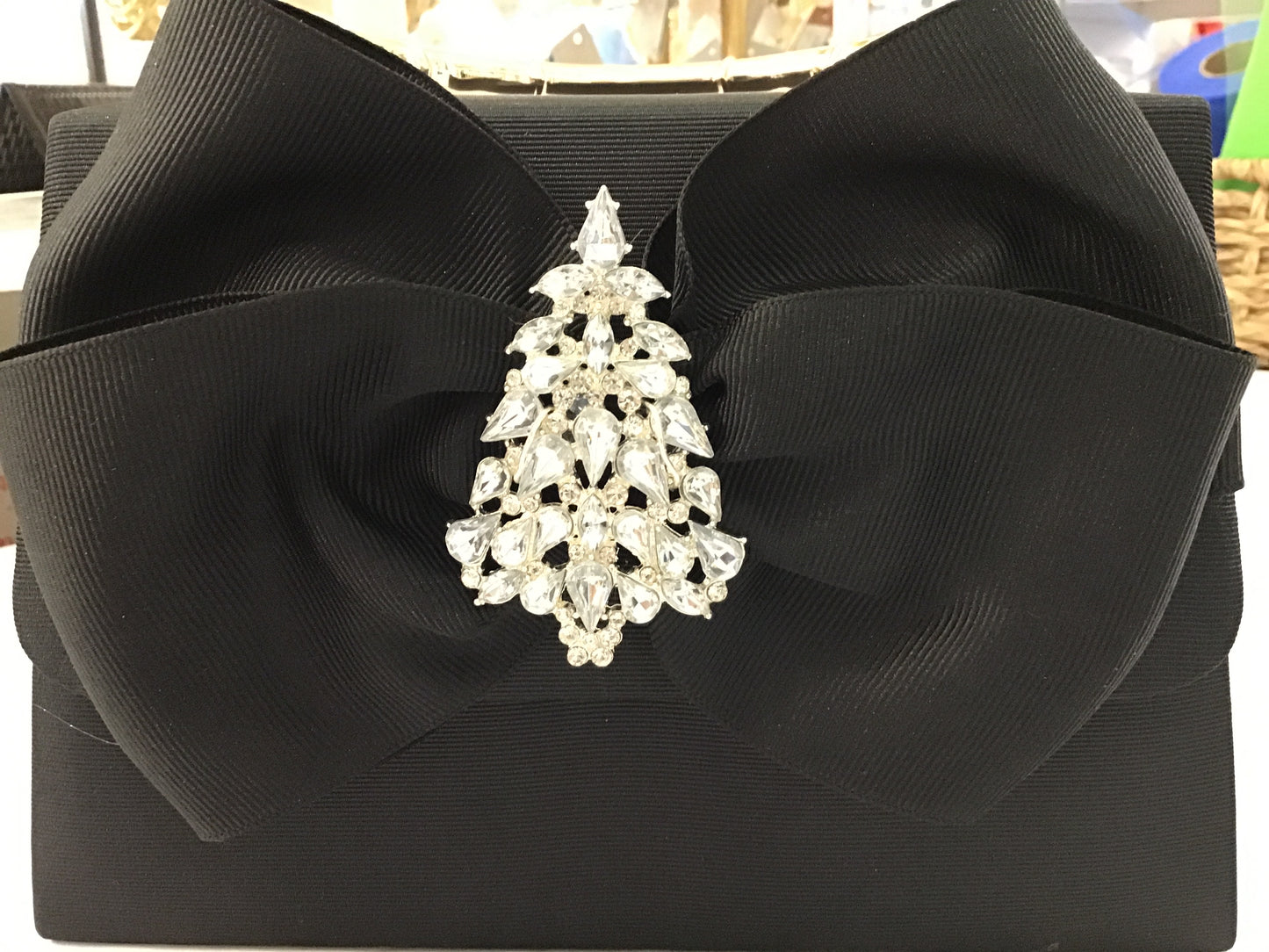 Black Lulu Black Bow with RS Tree Handbag by Lisi Lerch