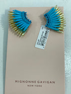 Mini Madeline Earrings ceruleen gold by Mignonne Gavigan