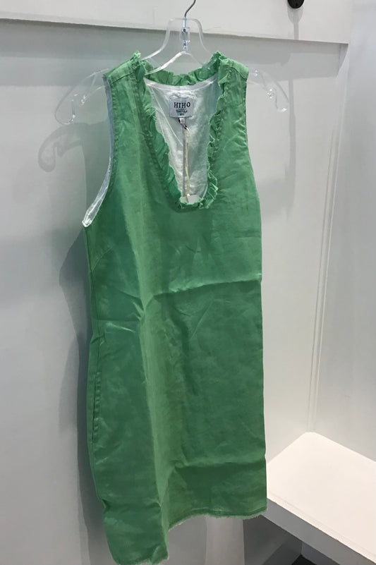 Pauline Dress in Green Zephyr by HIHO