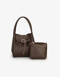 Hollace Mini Tote Vegan Buckle Espresso by Remi/Reid