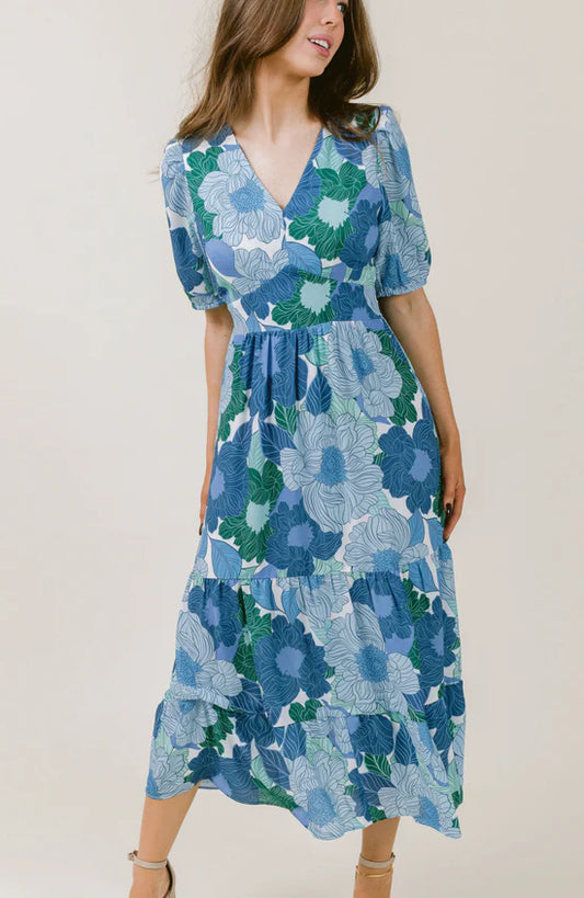 Joanna Dress in Botanical by LaRoque