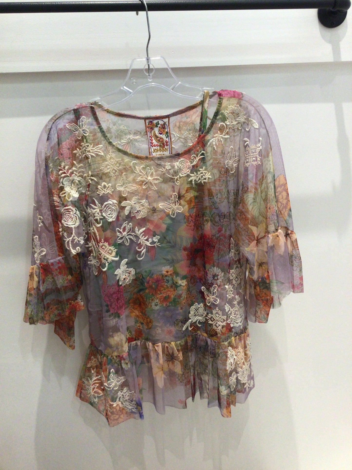 Mae Mesh Top (Slip)-Asteria by Johnny Was