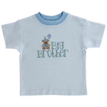Blue Micro Stripe Big Brother T-Shirt by The Bailey Boys