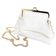 Clear Stadium Bag in Gold by Capri Designs