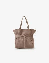 Blythe Mini Faux Suede Taupe By Remi/Reid