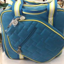 Load image into Gallery viewer, The Emily Pickle Ball Bag in Turquoise Blue by Ameliora

