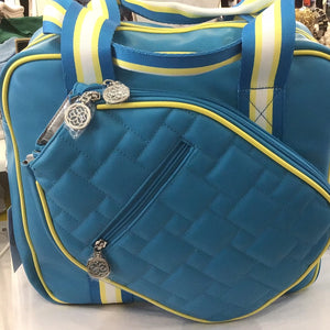 The Emily Pickle Ball Bag in Turquoise Blue by Ameliora