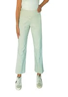 Krazy Larry P-600 Linen Pant in Sage Green/White Stripe