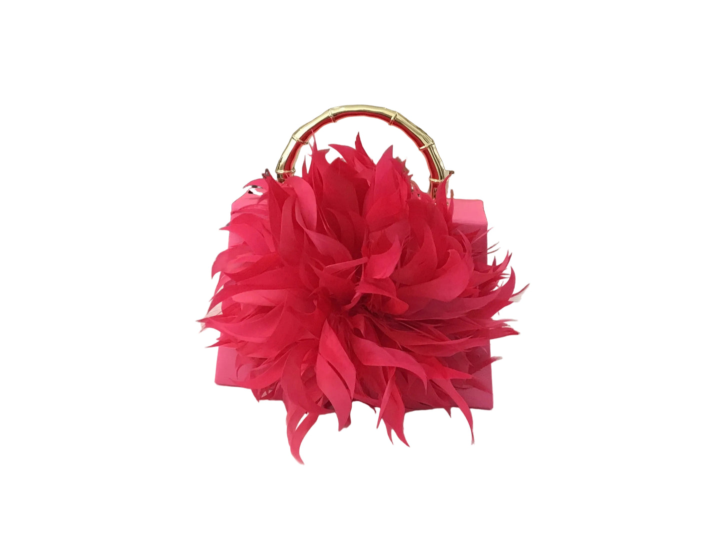 Pink Fallie Lulu with Gold Handle Handbag by Lisi Lerch