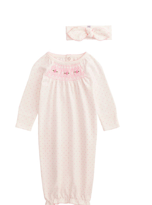 Ivory Dot Gown by Mudpie