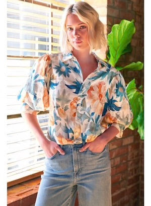 Terra Floral Bomba Shirt by Finley