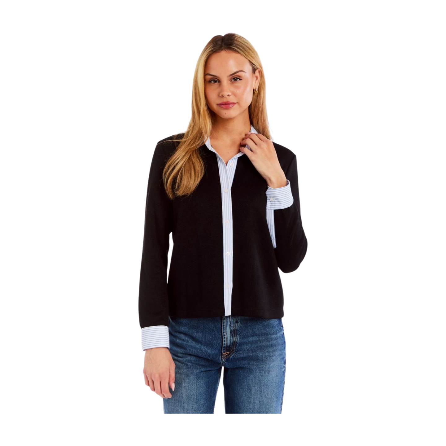 Bali Sweater Shirt in Black by Drew