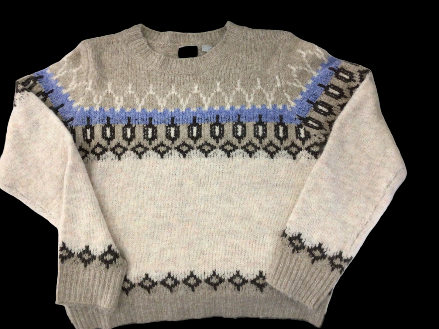 Argyle Mix Sweater in Taupe by Zero Degrees Celsius