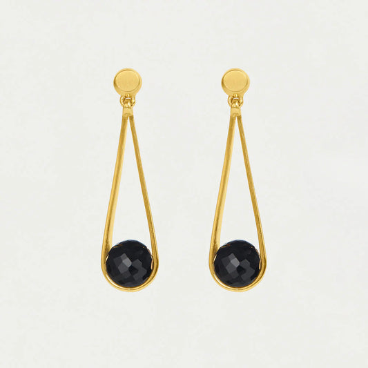 Mini Ipanema Earrings in Black Onyx by Dean Davidson