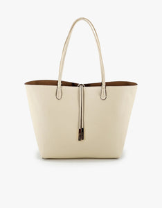 Departure Tote in Cream /Taupe