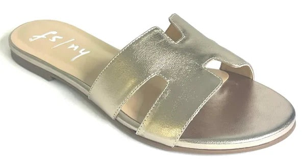 Alibi Sandal in Platinum by French Sole